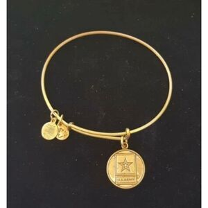 ALEX AND ANI Bronze US Army Charm Bracelet 2013